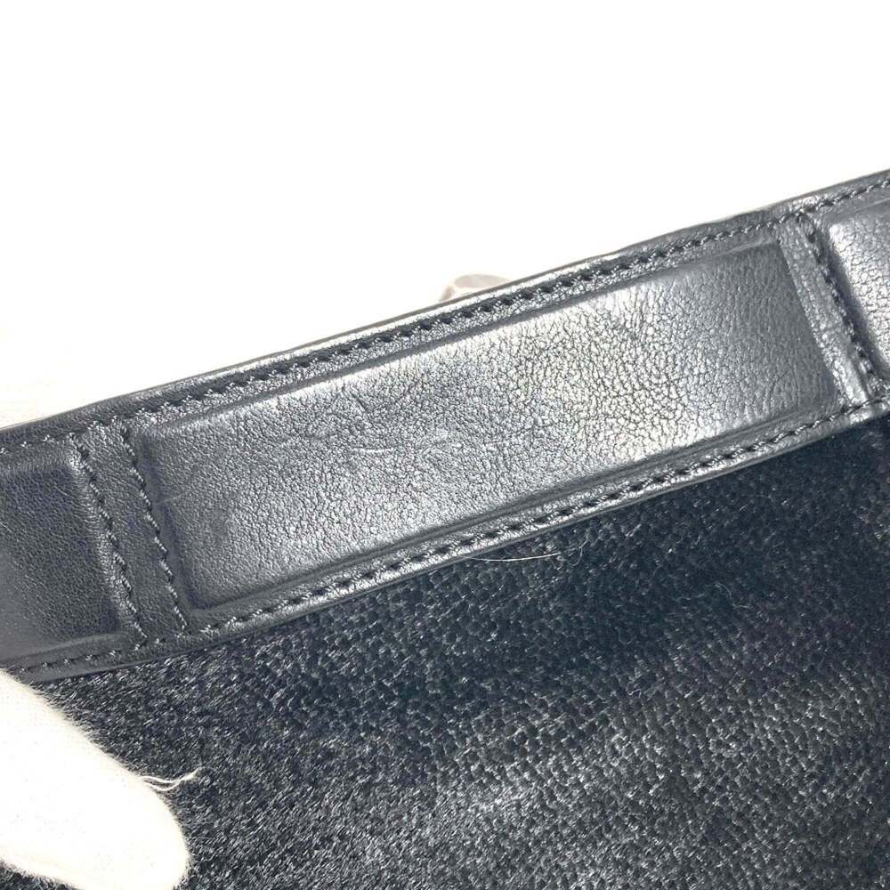 CHANEL Black Leather Logo Shoulder Bag - Picture 15 of 16
